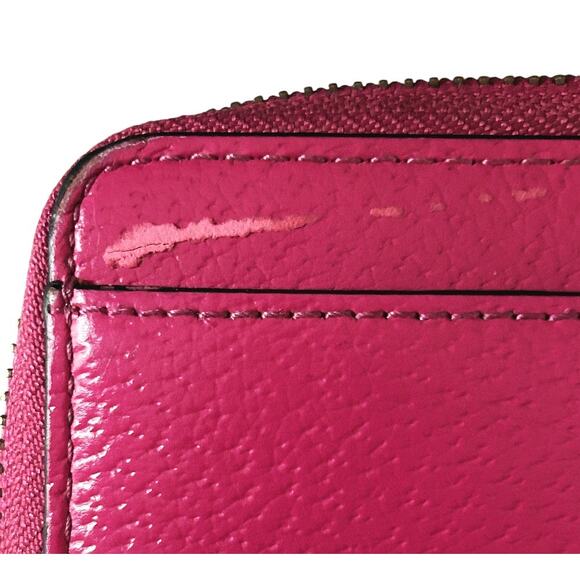 Kate Spade Layton Wellesley Leather Wallet Wristlet Hot Pink - Picture 3 of 12